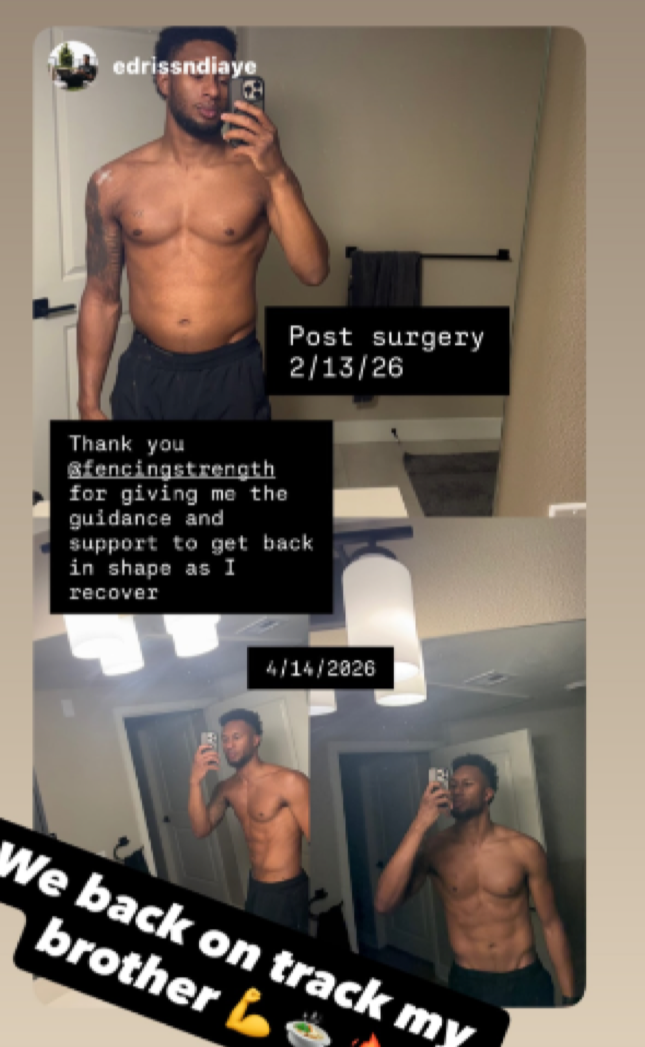 Physique transformation training with Fencing Strength